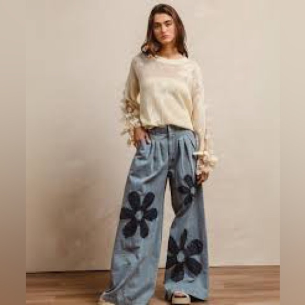 BiBi Wide Leg Daisy Jeans